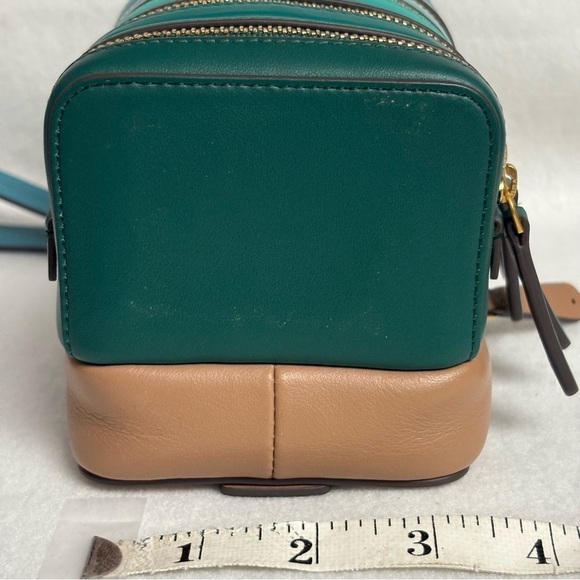 ANYA HINDMARCH Stack Wristlet Clutch Pouch Blue Green Ombre Leather - Picture 14 of 15